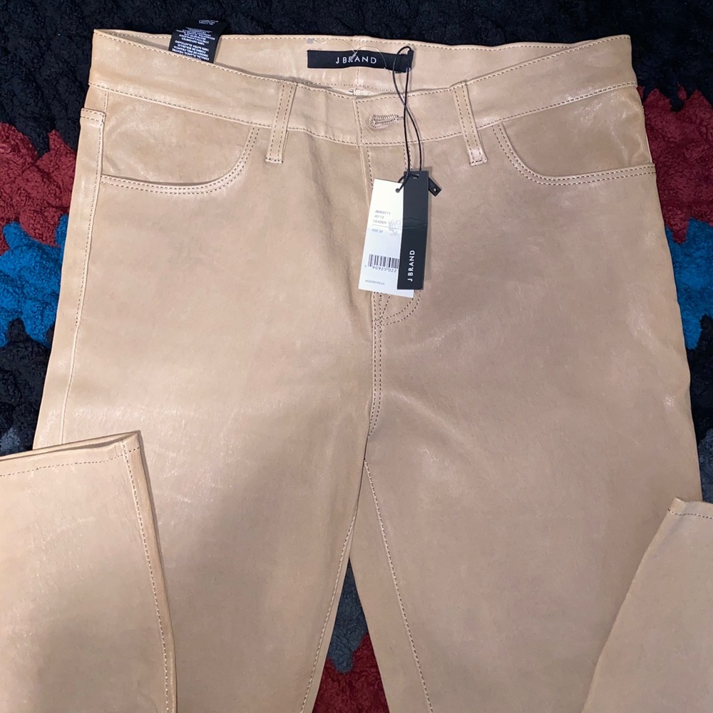 J Brand leather jeans